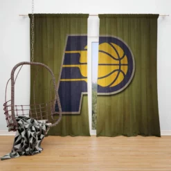 Indiana Pacers Classic NBA Basketball Club Window Curtain