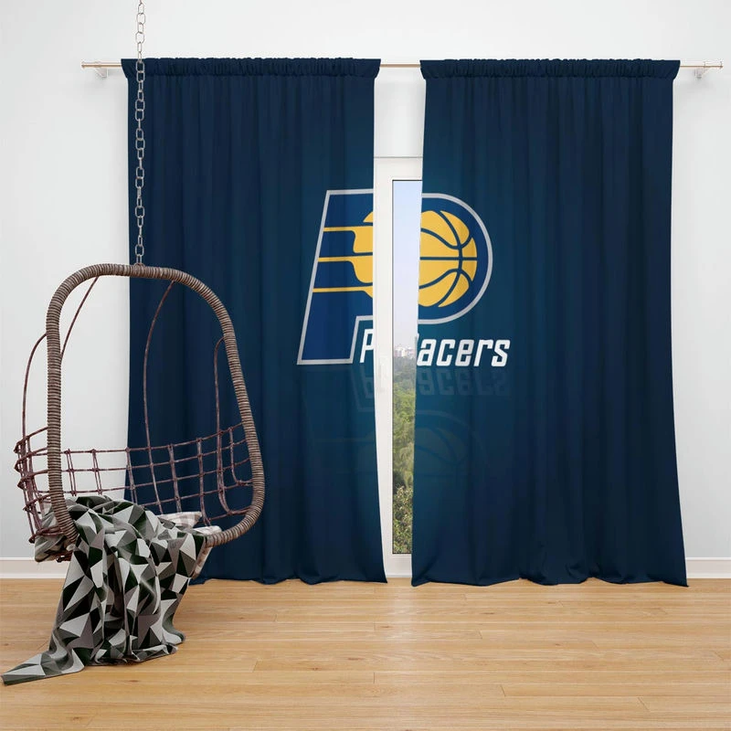 Indiana Pacers Energetic NBA Basketball Team Window Curtain