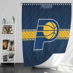 Indiana Pacers Excellent NBA Basketball Team Shower Curtain