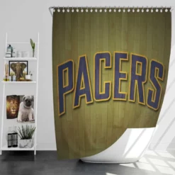 Indiana Pacers Popular NBA Basketball Club Shower Curtain