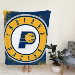 Indiana Pacers Strong NBA Basketball Team Fleece Blanket