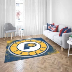 Indiana Pacers Strong NBA Basketball Team Rug 2