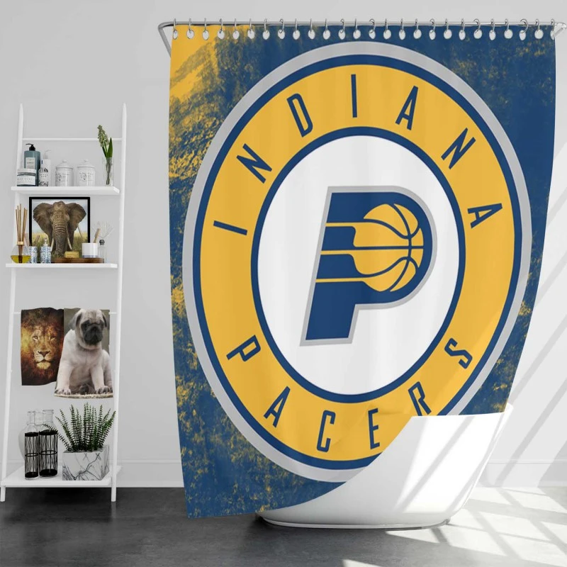 Indiana Pacers Strong NBA Basketball Team Shower Curtain