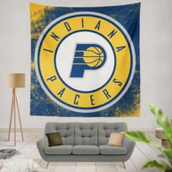 Indiana Pacers Strong NBA Basketball Team Tapestry