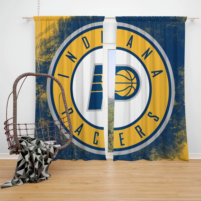 Indiana Pacers Strong NBA Basketball Team Window Curtain