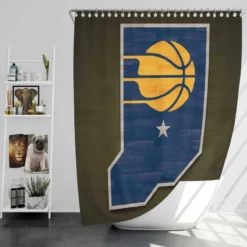 Indiana Pacers Top Ranked NBA Basketball Team Shower Curtain
