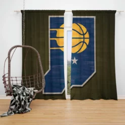 Indiana Pacers Top Ranked NBA Basketball Team Window Curtain