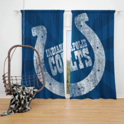 Indianapolis Colts Professional NFL Team Window Curtain