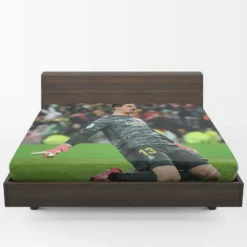 Inspirational Football Thibaut Courtois Fitted Sheet 1