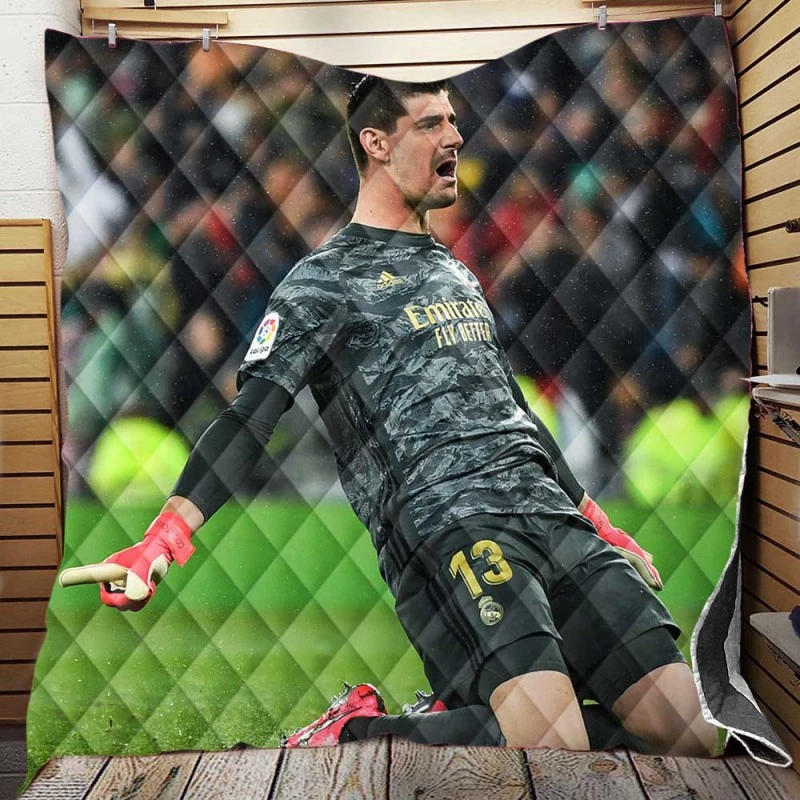 Inspirational Football Thibaut Courtois Quilt Blanket