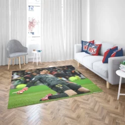 Inspirational Football Thibaut Courtois Rug 2