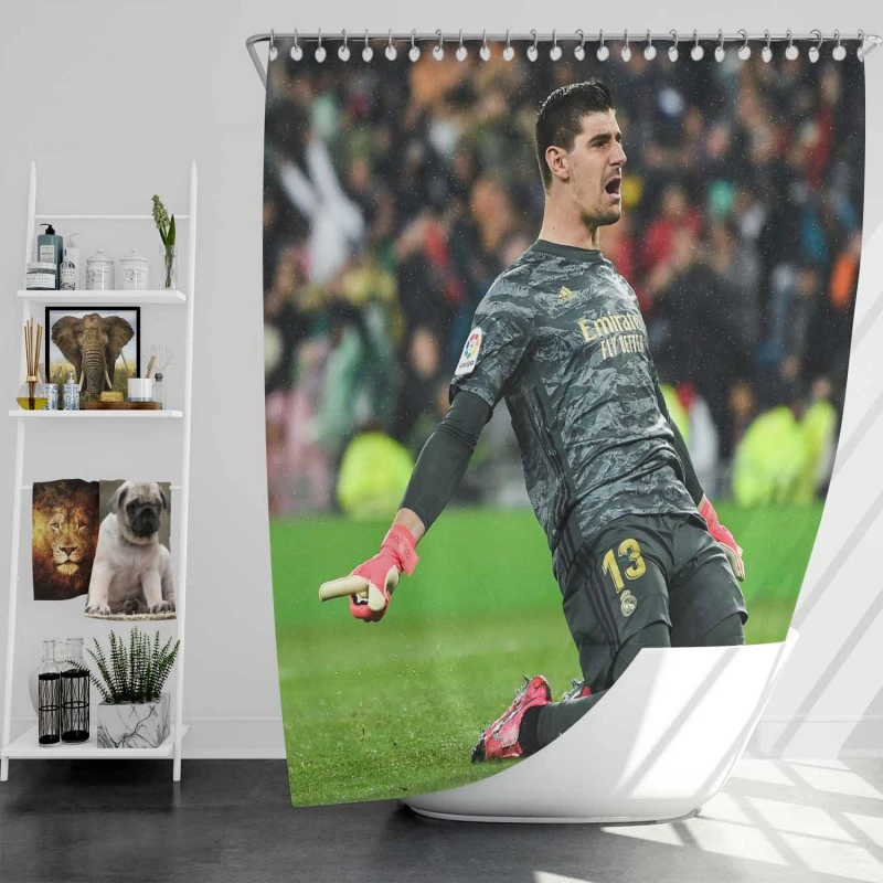 Inspirational Football Thibaut Courtois Shower Curtain