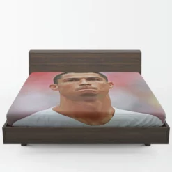 Inspirational Sports Player Cristiano Ronaldo Fitted Sheet 1