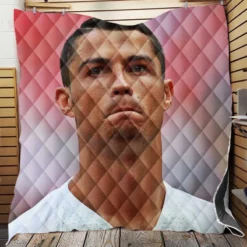 Inspirational Sports Player Cristiano Ronaldo Quilt Blanket