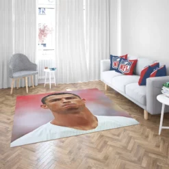 Inspirational Sports Player Cristiano Ronaldo Rug 2