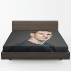 Inspirational Sports Player Lionel Messi Fitted Sheet 1