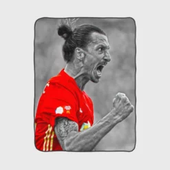 Inspiring Football Zlatan Ibrahimovic Fleece Blanket 1