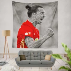 Inspiring Football Zlatan Ibrahimovic Tapestry