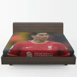 Inspiring Liverpool Football Roberto Firmino Fitted Sheet 1