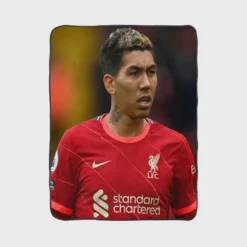 Inspiring Liverpool Football Roberto Firmino Fleece Blanket 1