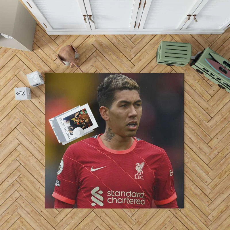 Inspiring Liverpool Football Roberto Firmino Rug