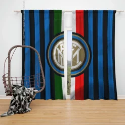 Inter Milan Champions League Club Window Curtain