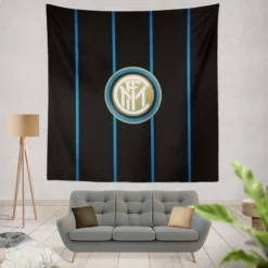 Inter Milan Classic Football Team Tapestry