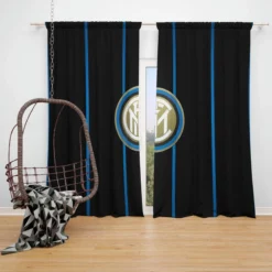 Inter Milan Classic Football Team Window Curtain
