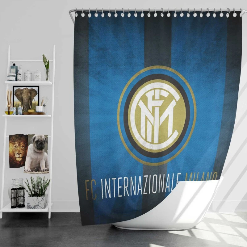 Inter Milan Energetic Football Club Shower Curtain