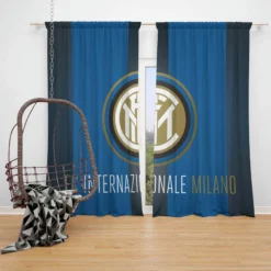 Inter Milan Excellent Football Club Window Curtain