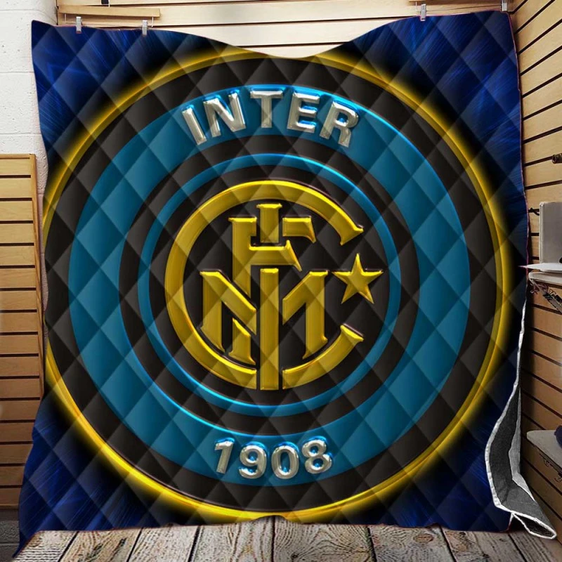 Inter Milan Exciting Football Club Quilt Blanket