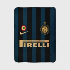 Inter Milan Italian Nike Football Club Logo Fleece Blanket 1