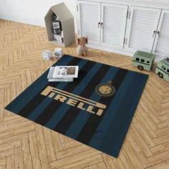 Inter Milan Italian Nike Football Club Logo Rug 1