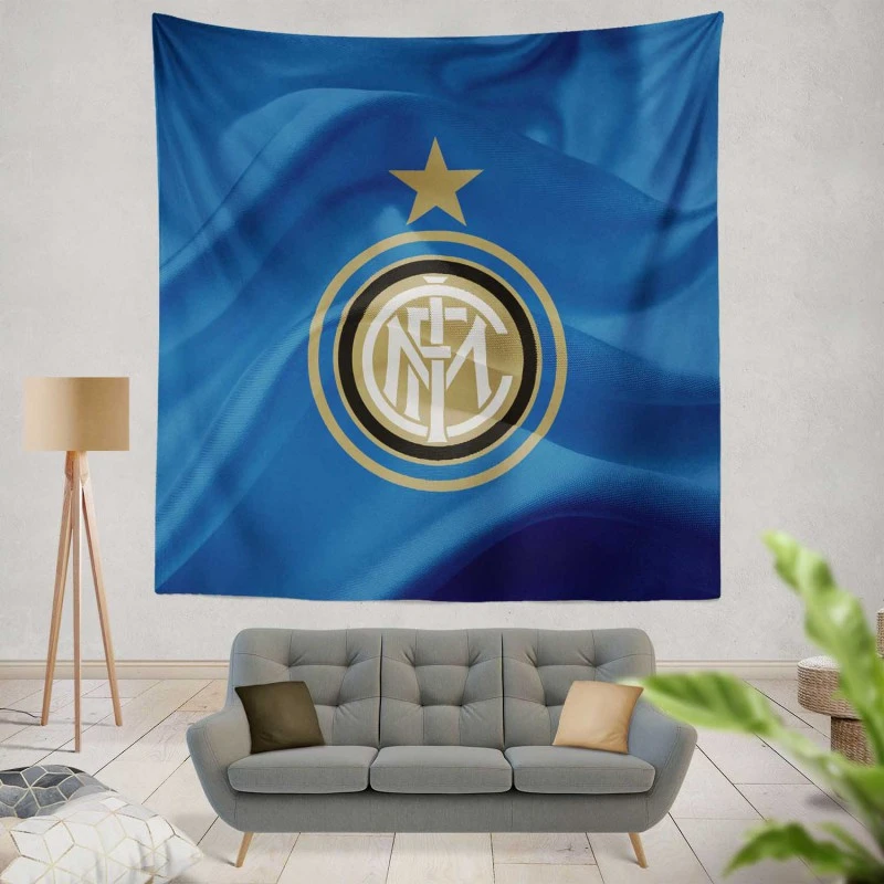 Inter Milan Popular Football Club Tapestry