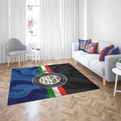 Inter Milan Strong Italian Club Logo Rug 2