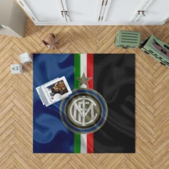 Inter Milan Strong Italian Club Logo Rug
