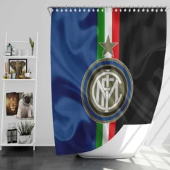 Inter Milan Strong Italian Club Logo Shower Curtain