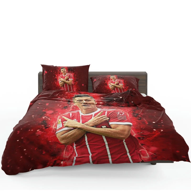 Intercontinental Cup Footballer Robert Lewandowski Bedding Set