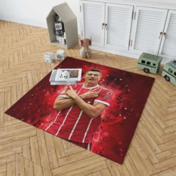 Intercontinental Cup Footballer Robert Lewandowski Rug 1