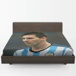 Invigorating Argentina Sports Player Lionel Messi Fitted Sheet 1