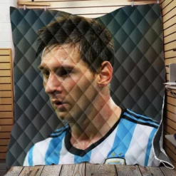 Invigorating Argentina Sports Player Lionel Messi Quilt Blanket