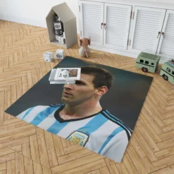 Invigorating Argentina Sports Player Lionel Messi Rug 1