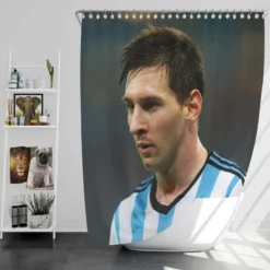 Invigorating Argentina Sports Player Lionel Messi Shower Curtain