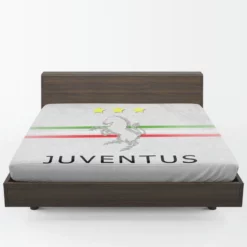 Italian Popular Soccer Club Juve Logo Fitted Sheet 1