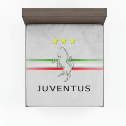 Italian Popular Soccer Club Juve Logo Fitted Sheet