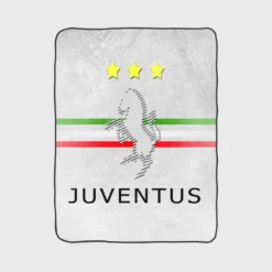 Italian Popular Soccer Club Juve Logo Fleece Blanket 1