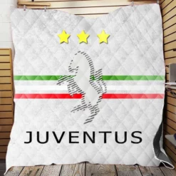 Italian Popular Soccer Club Juve Logo Quilt Blanket