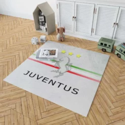 Italian Popular Soccer Club Juve Logo Rug 1