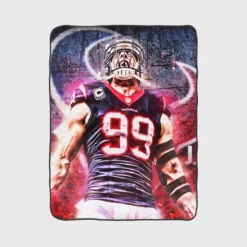 JJ Watt Classic NFL American Football Player Fleece Blanket 1