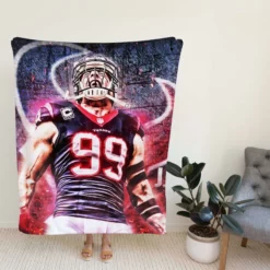 JJ Watt Classic NFL American Football Player Fleece Blanket
